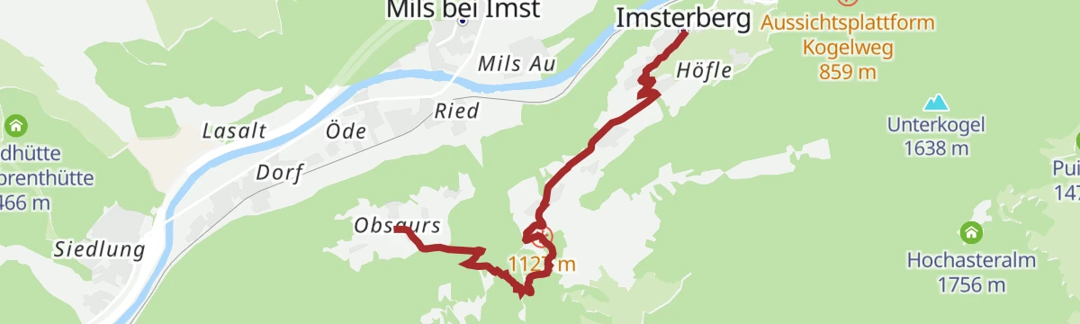 Route map: Rüsselbach
